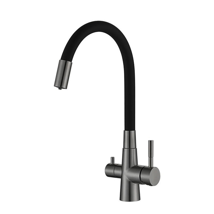 Edelstahl-Küchenarmatur mit Brausefunktion