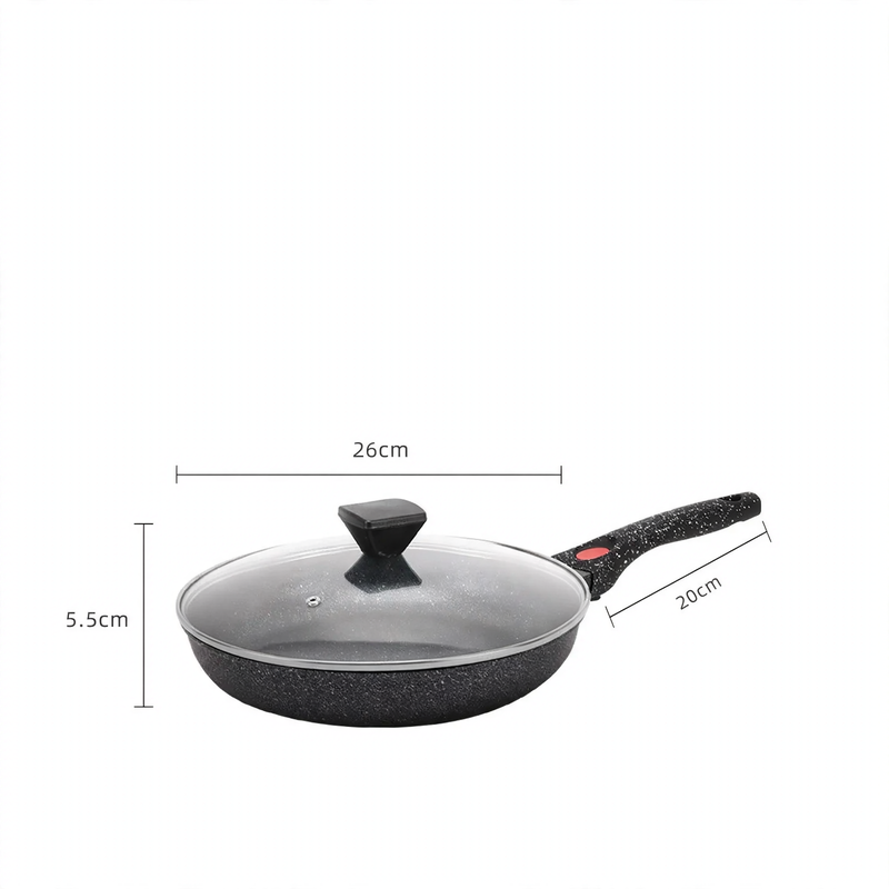Aluminium-Bratpfanne mit abnehmbarem Griff
