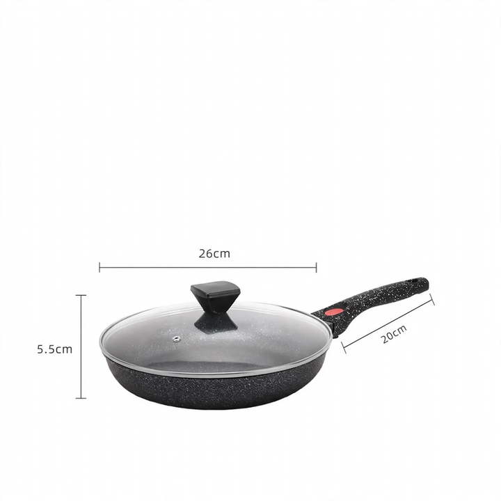 Aluminium-Bratpfanne mit abnehmbarem Griff