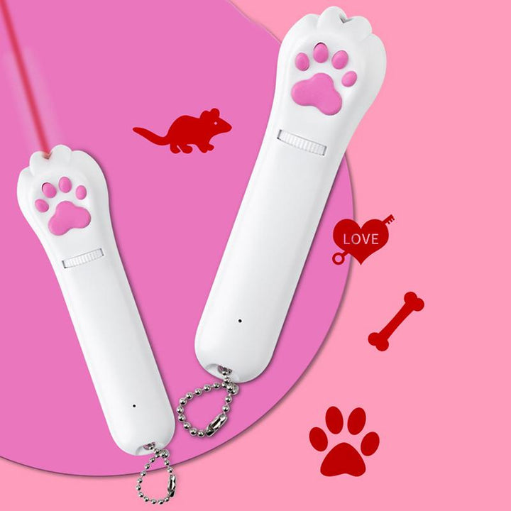 PurrPlay USB wiederaufladbares Katzenlaser-Spielzeug – Interaktive LED-Leuchte mit 4 Mustern | Karnz