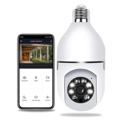 Intelligente drahtlose WiFi Vollfarbkamera mit Glühbirne | Karnz
