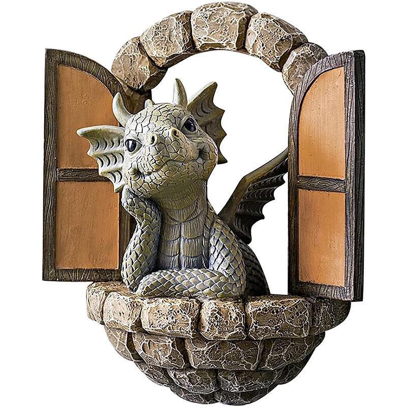 Süße Drachenstatue Ornament | Karnz