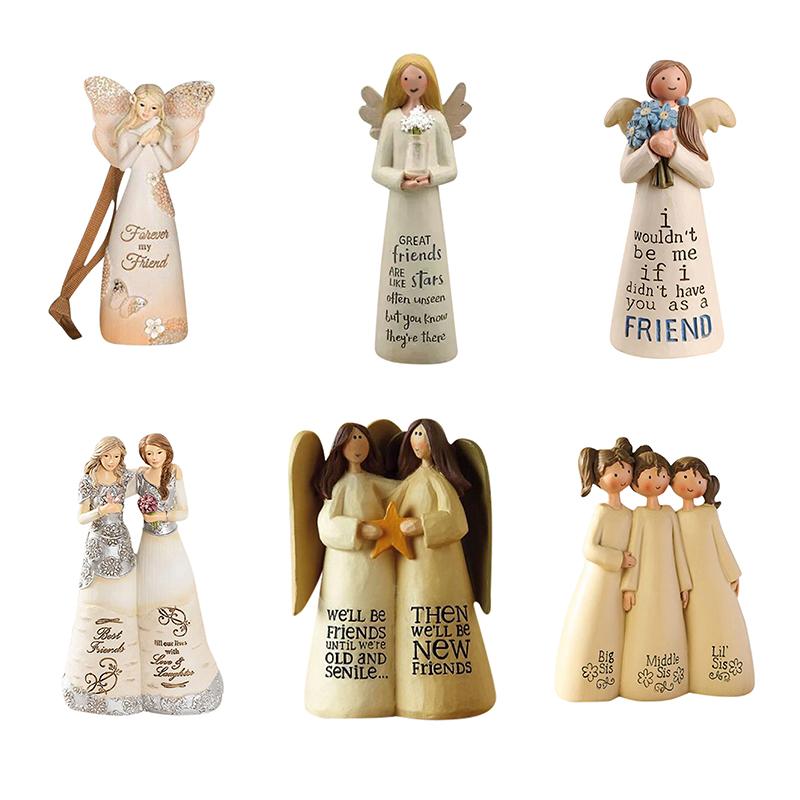 Feierfreundschaft Geschenke Statue - Handbemalte Skulpturen Ornament | Karnz