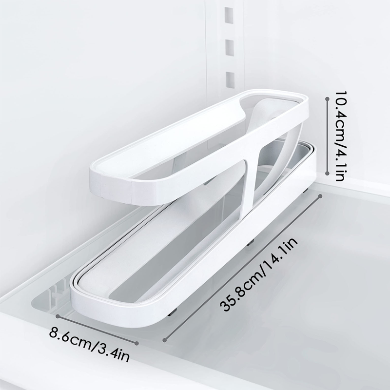 Automatische Scroll-Ei-Regalhalter-Aufbewahrungsbox | Karnz