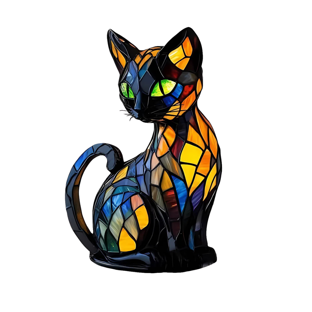 Lumikat Handgemachte Leuchtende Katzenlampe – Ambientebeleuchtung und Geschenk | Karnz
