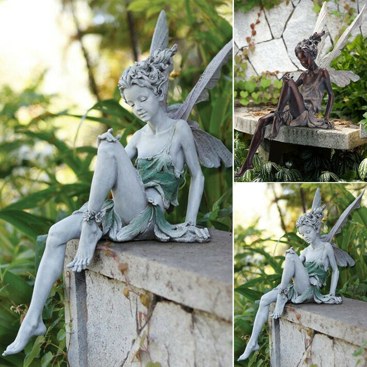 Sandsberg Sitzende Feen Garten Statue