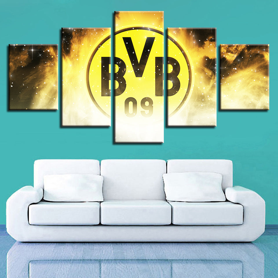 Borussia Dortmund 5 Stück - Leinwand Wandkunstmalerei