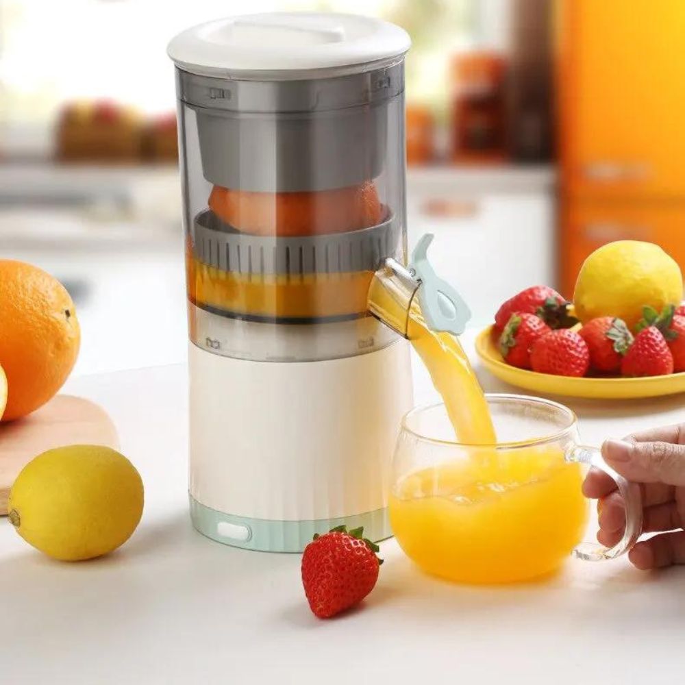 Tragbare elektrische Zitruspresse – Frischer Saft in Sekundenschnelle | Karnz