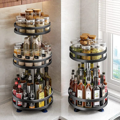 360° Drehbarer Lagerregal-Organizer Rund (Premium) Karnz