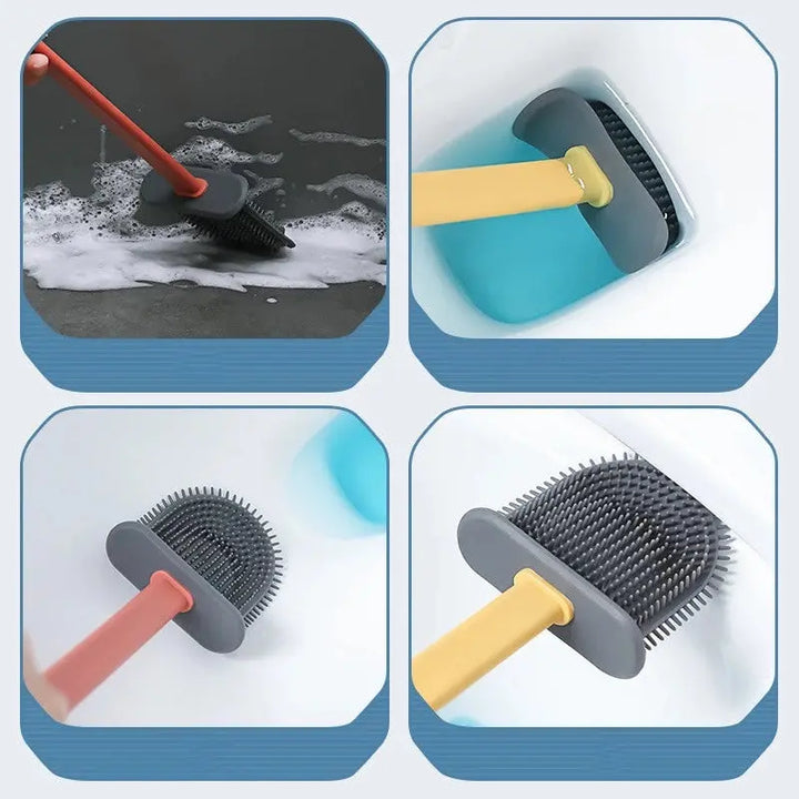Hygienische Silikon Toilettenbürste – Tiefenreinigung ohne Kratzer