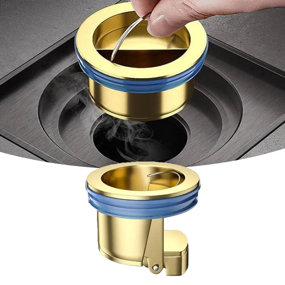 Messing Abflusskern – Geruchsstopper & Haarsieb für Bodenabläufe