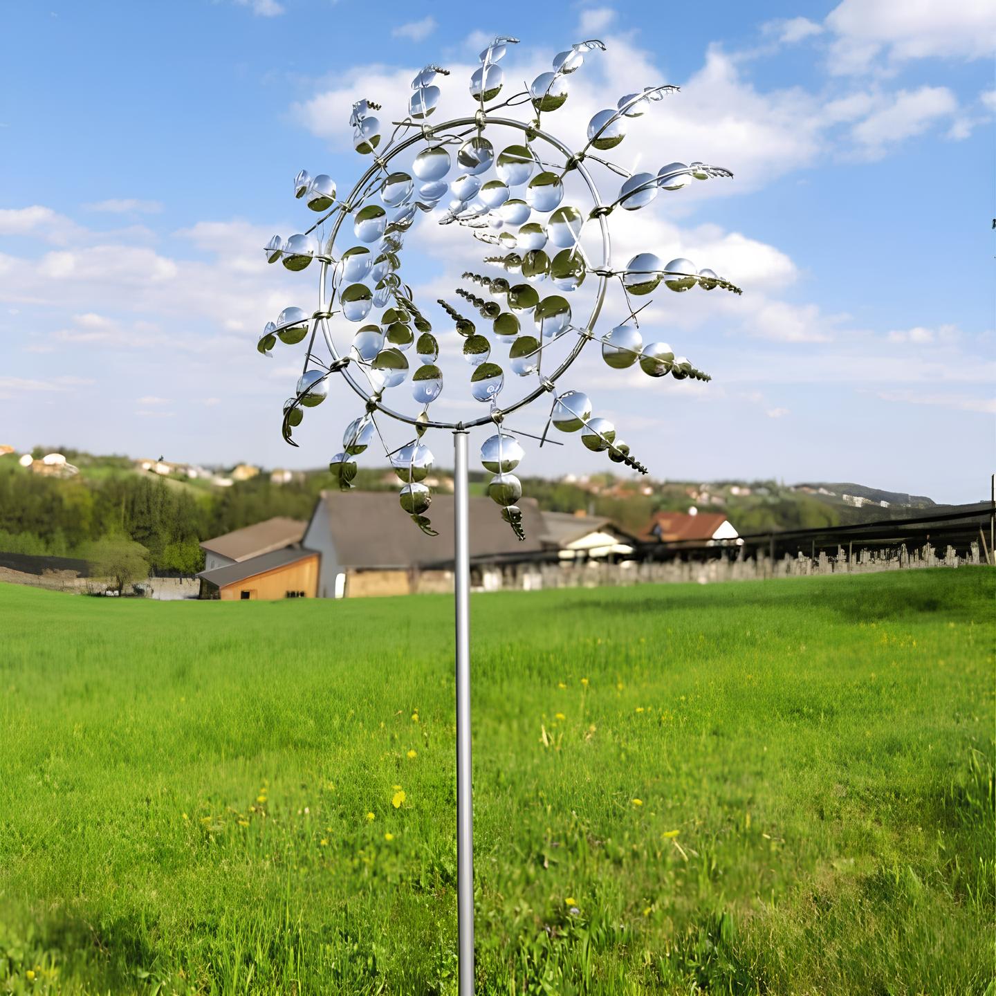 Einzigartige und magische Metall-Windmühle