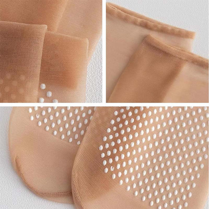 Frühling Sommer Unsichtbare Rutschfeste Kristall Seiden Socken | Karnz