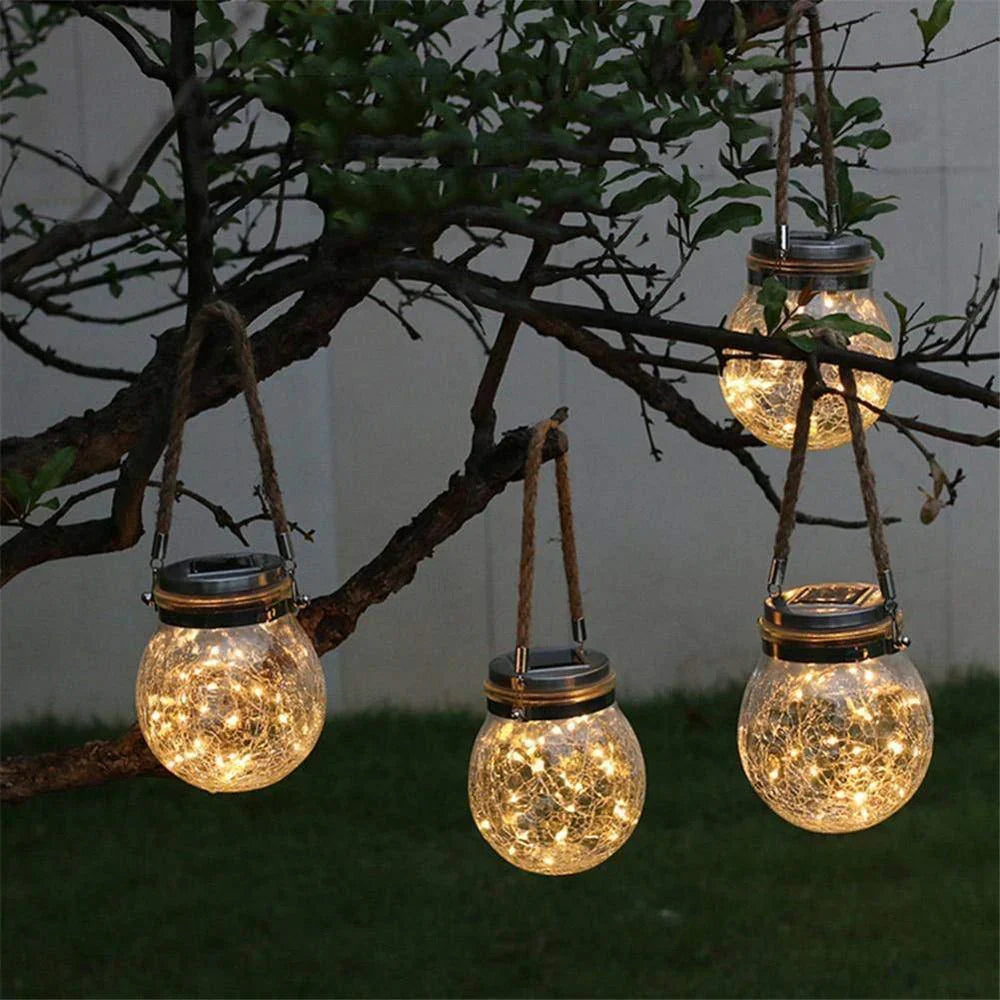 Solar Mason Jar Lampe - Lunara | Karnz