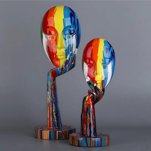 Abstrakte Gesichts-Kunstskulptur | Karnz