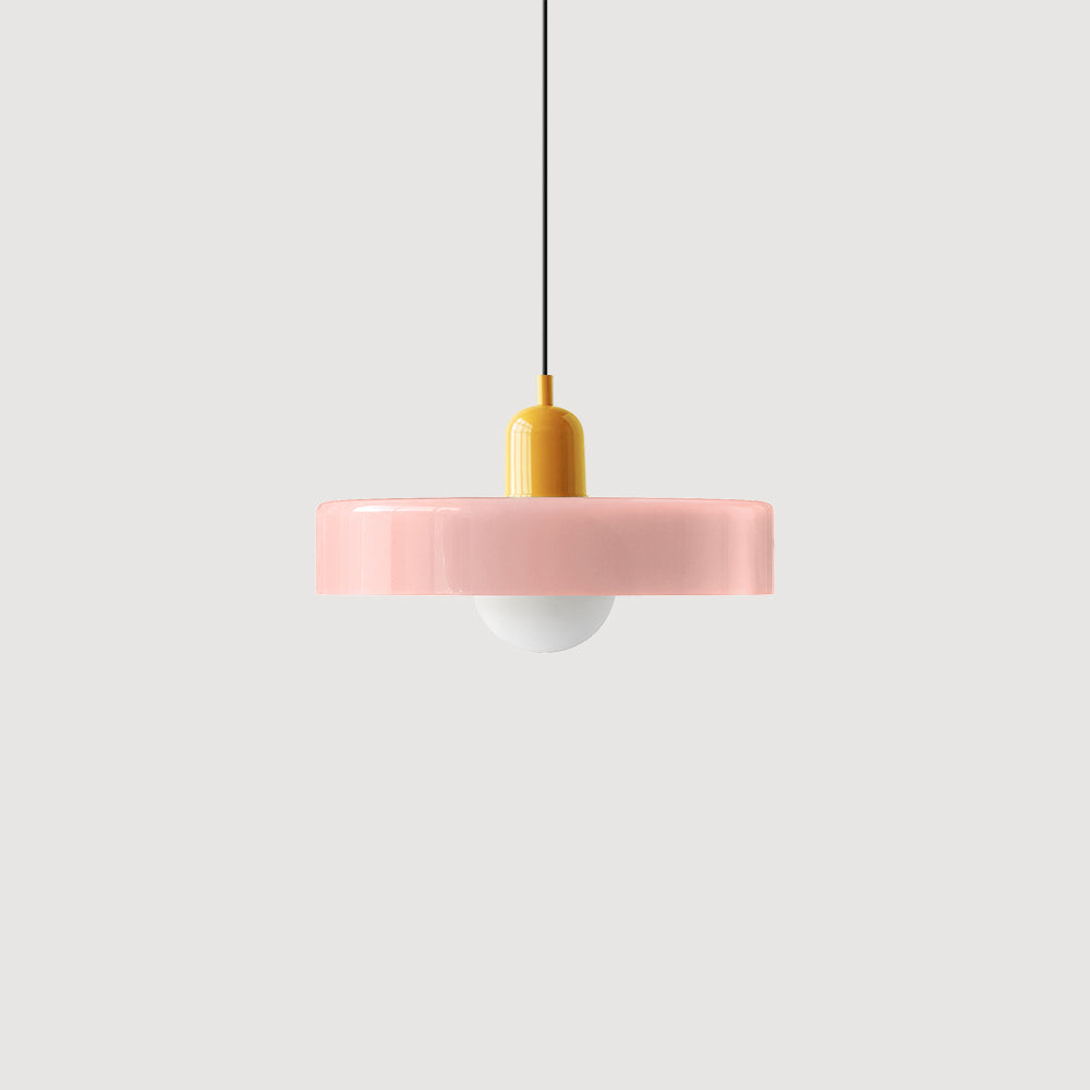 Bauhaus Bunte Glas Pendelleuchte - Moderne Designlampe für Wohnzimmer und Esszimmer | Karnz