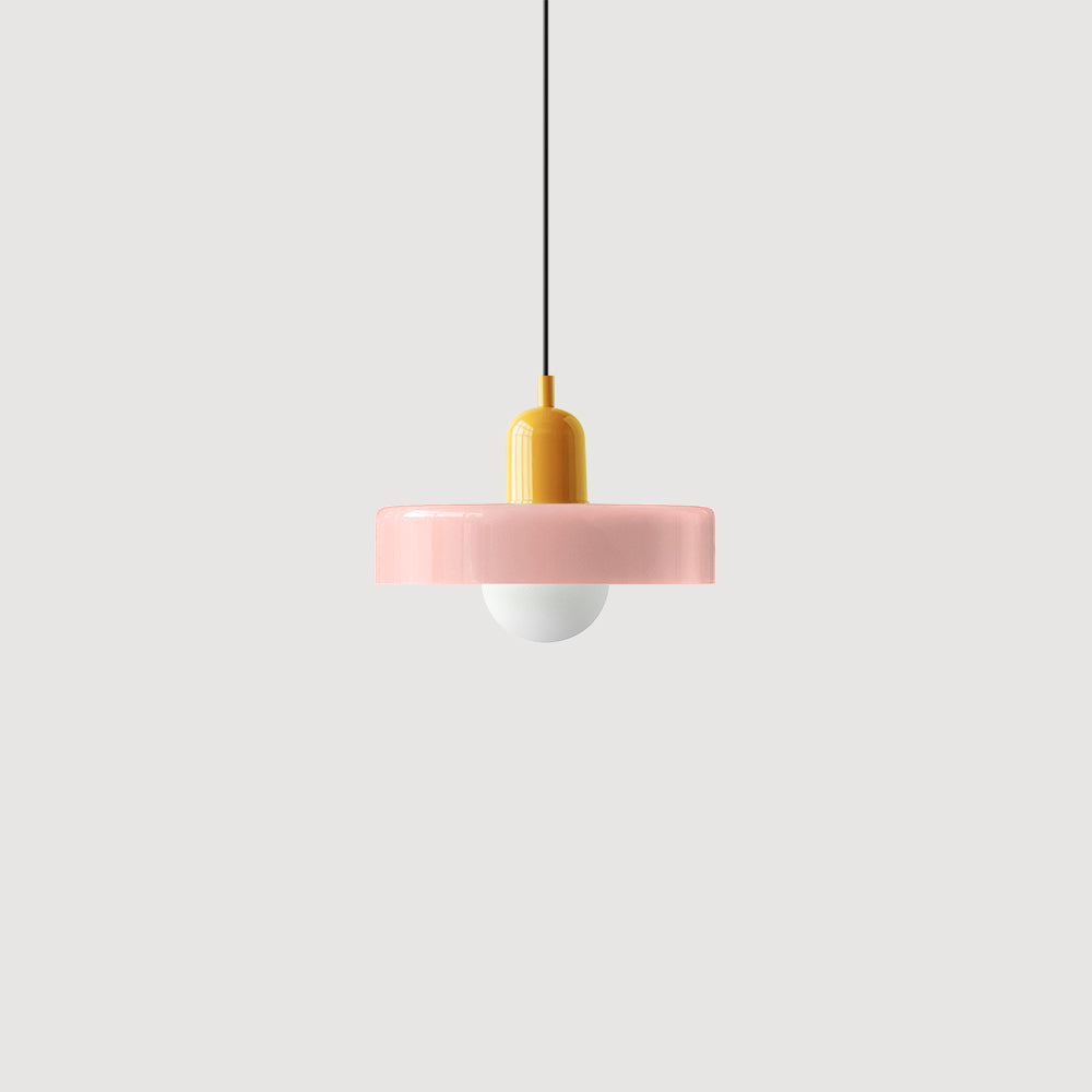 Bauhaus Bunte Glas Pendelleuchte - Moderne Designlampe für Wohnzimmer und Esszimmer | Karnz