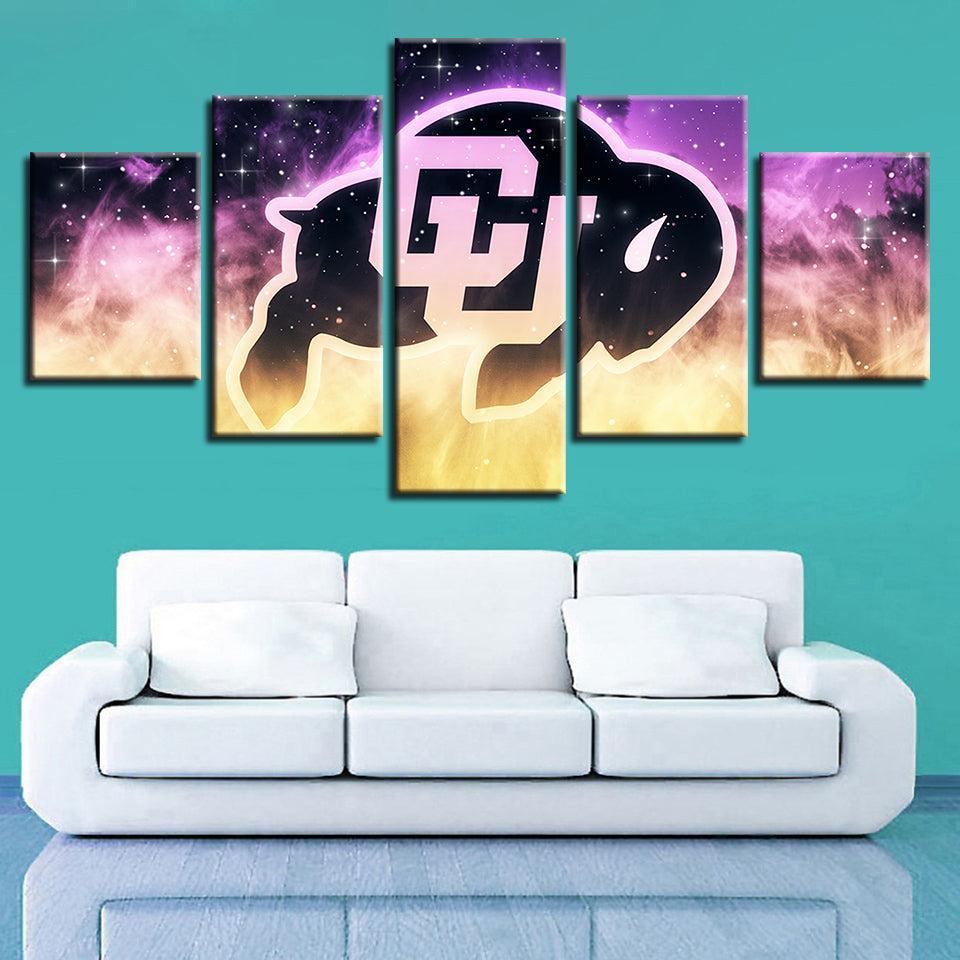 5-teiliges Leinwandbild „Sport der University of Colorado“