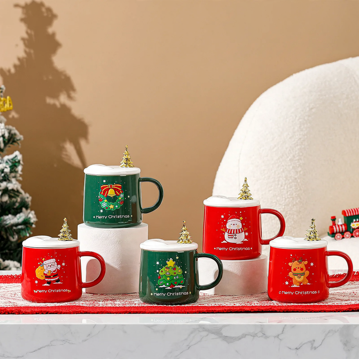Weihnachts-Schneekugel mit Licht und Musik