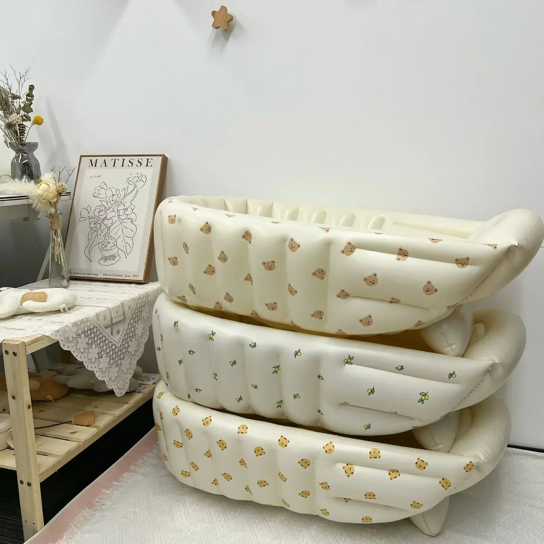 Karnz | Aufblasbare Baby-Badewanne für Reisen – BubbleNest