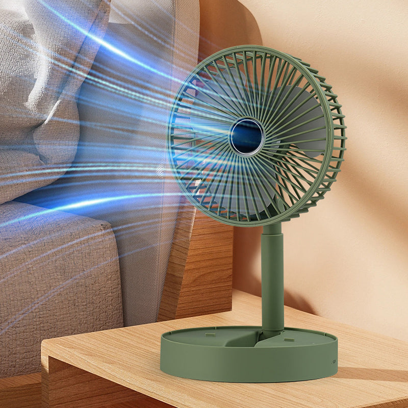 Portae Rechargeae Teleskope-Ventilator mit geräuscharmem Design und einstellbarer Höhe