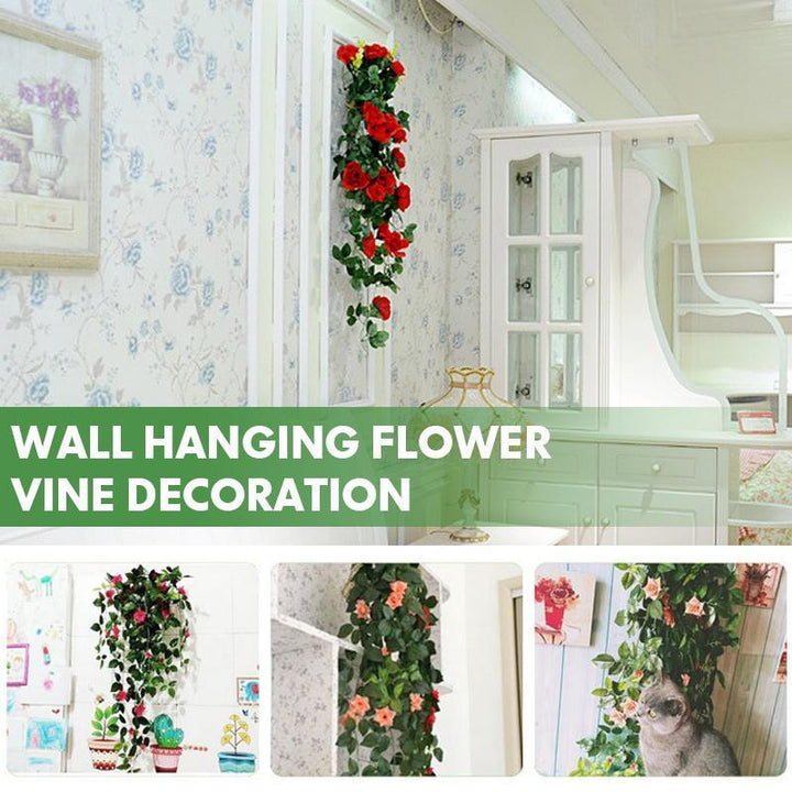 Wanddekoration Hängende Blumenranke | Karnz