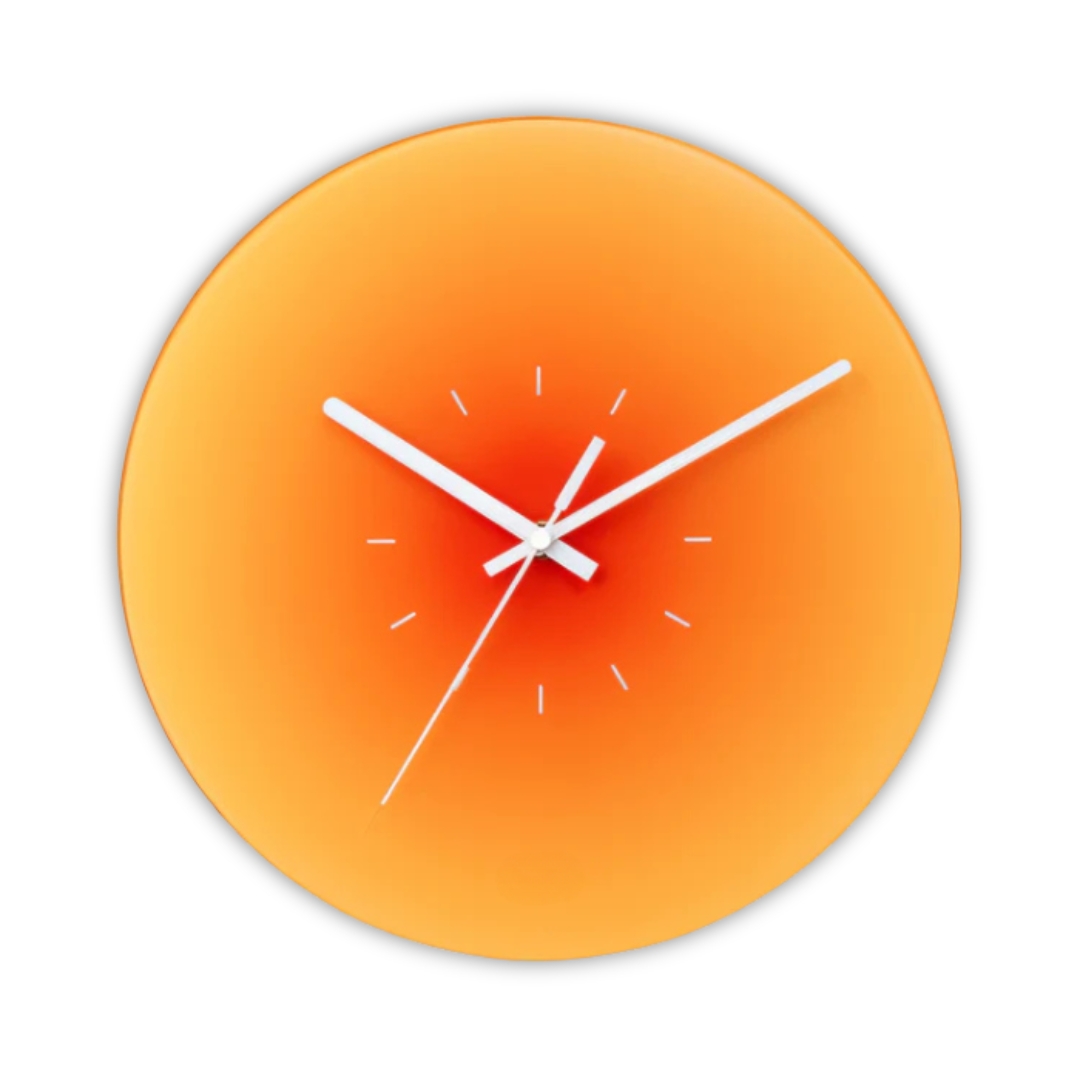 Karnz | Design Glas Wanduhr
