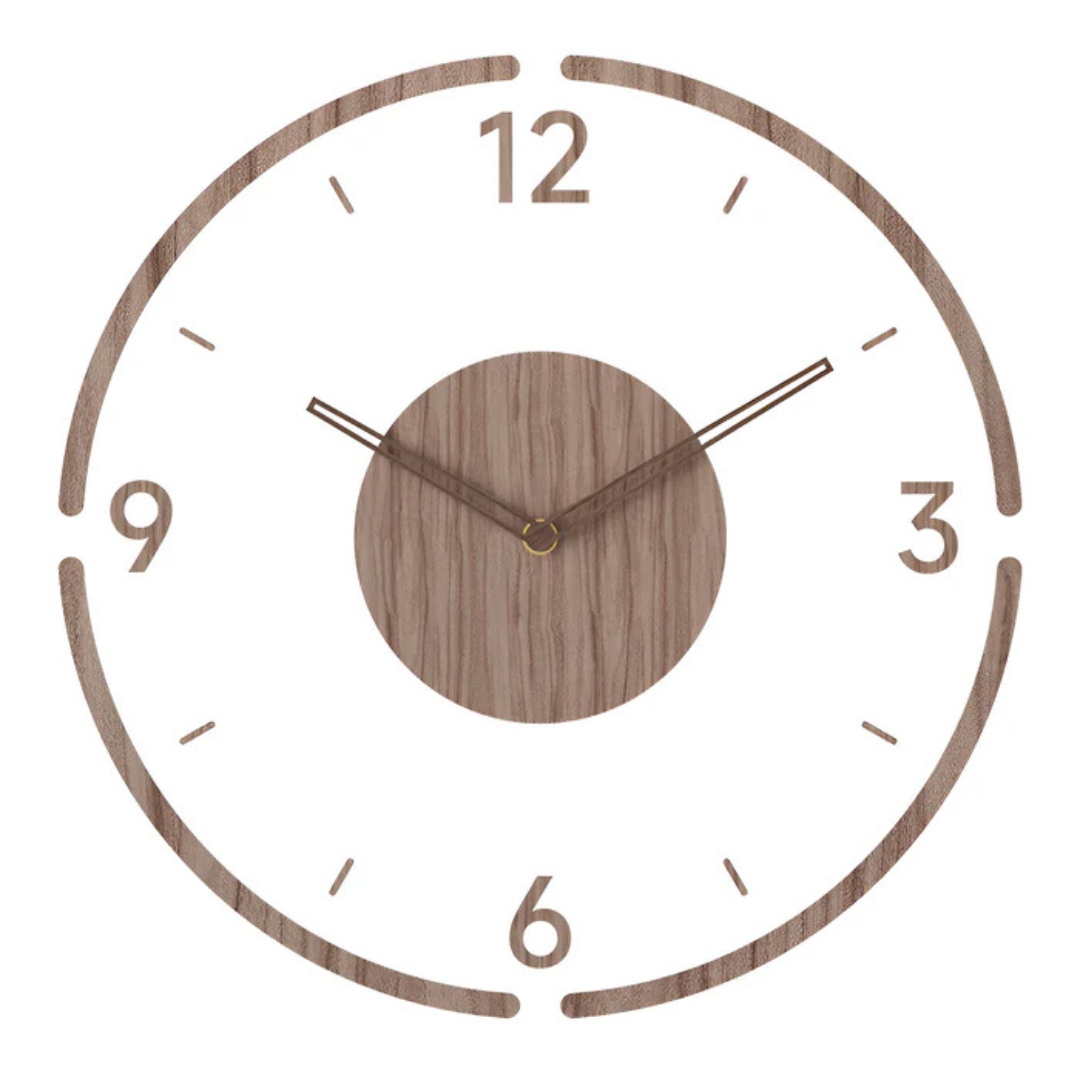 Nock Wanduhr – Stilvolle & Stille Uhr für Wohnzimmer oder Schlafzimmer | Karnz