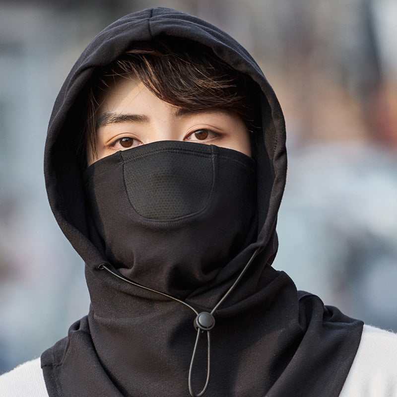 Hooded Face Mask mit Nackenwärmer zum Radfahren | Karnz