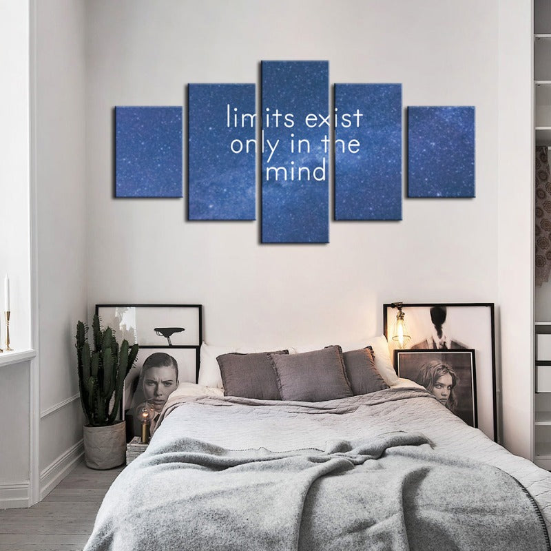 5-teilige Galaxy-Motivation - Leinwand Wand Kunst Malerei