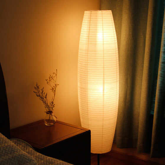 Moderne Stehlampe mit doppeltem Lampschirm – LumiTwins Designlampe 137 cm hoch | Karnz