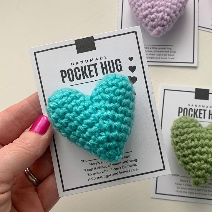 Pocket Hug Gehäkeltes Herz Kleines Geschenk