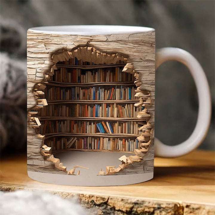 3D Bibliothek Becher Hinweis | Karnz