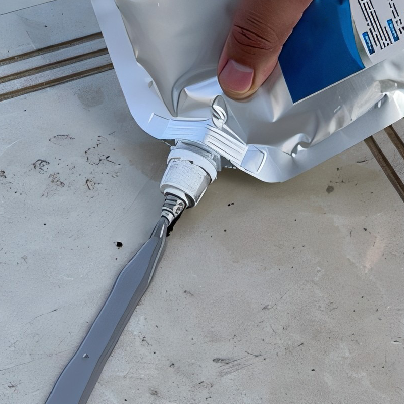 Mörtelkleber zur Reparatur von Dach- und Bodenrissen