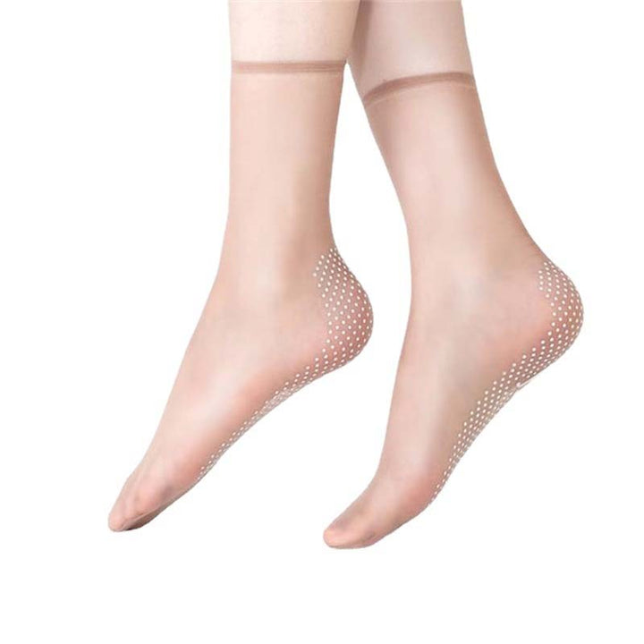 Frühling Sommer Unsichtbare Rutschfeste Kristall Seiden Socken | Karnz