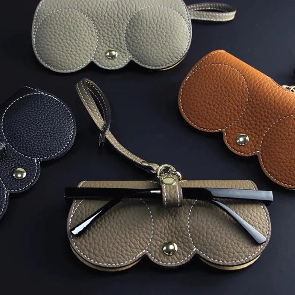 Weiche Leder-Sonnenbrillen-Tasche