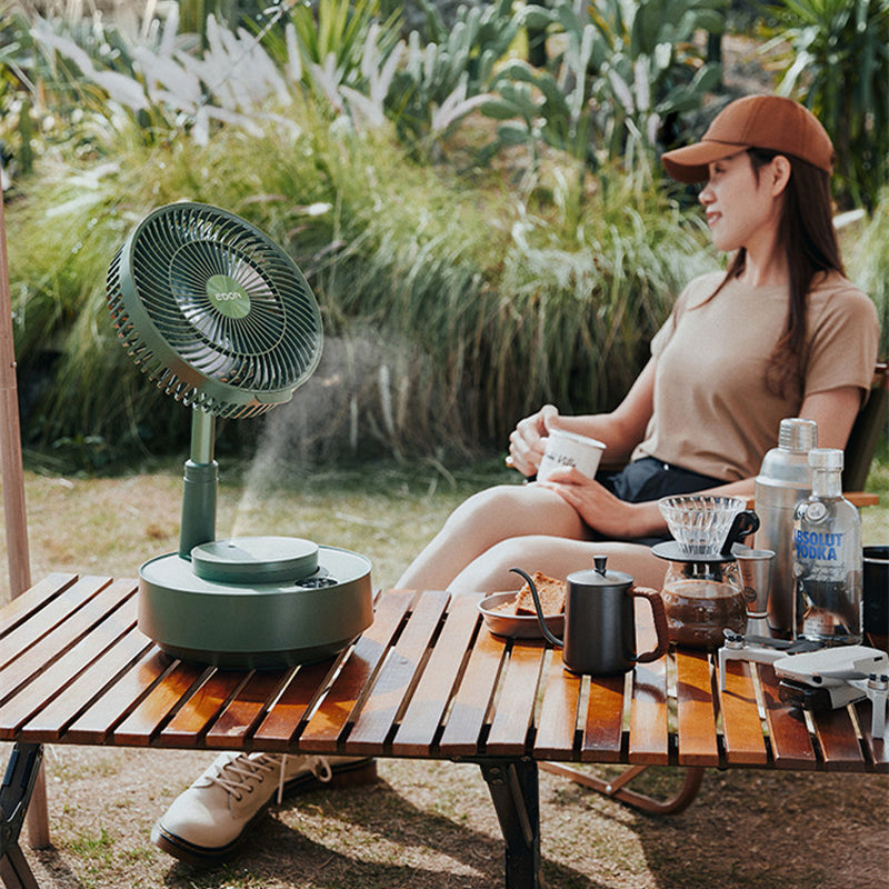 Portae Rechargeae Teleskope-Ventilator mit geräuscharmem Design und einstellbarer Höhe