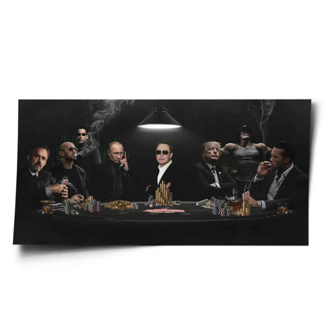Poker-Themen Dekoratives Wandkunst-Poster