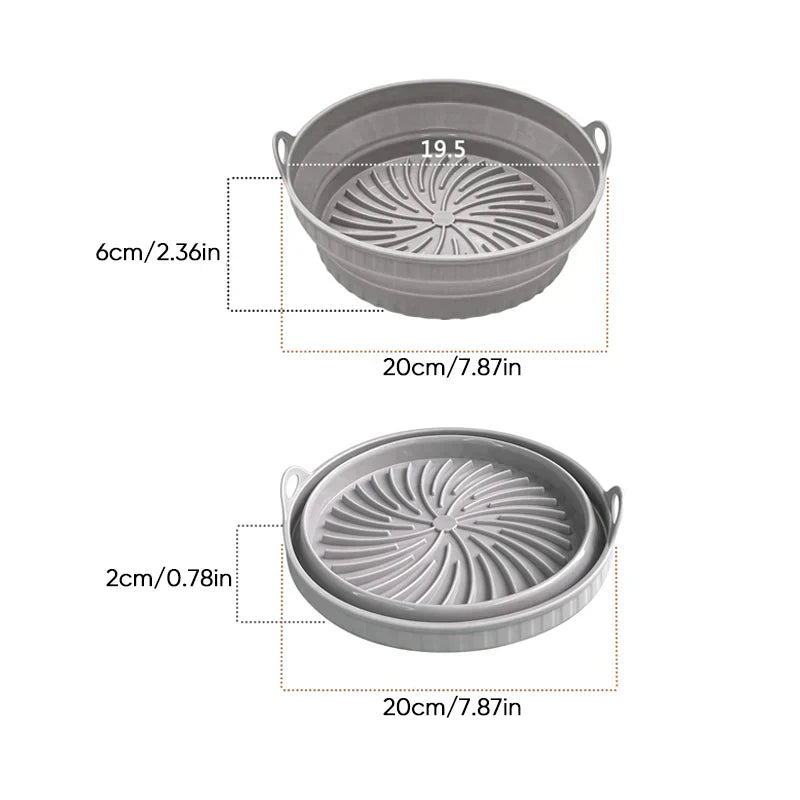 Air Fryer Silikon Grillpfanne Wiederverwendbare Backform | Karnz