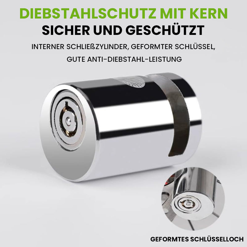 Anti-Diebstahl-Radscheibenschloss mit 2 Schlüsseln | Karnz