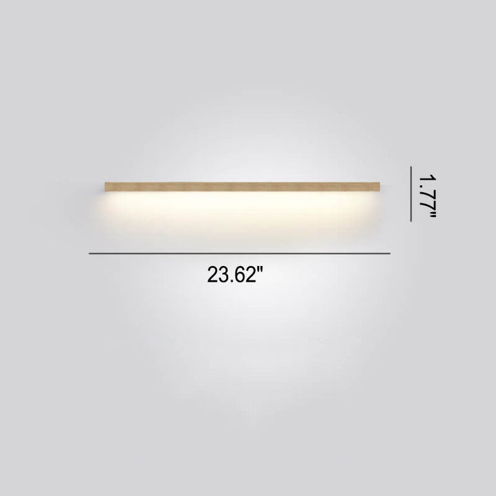 ZenBeam Japanische LED-Wandleuchte | Massivholzdesign | Modernes Akzentlicht