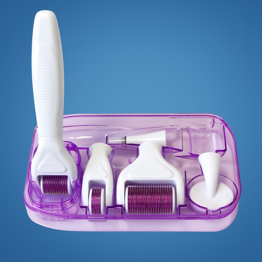 DermaGlow Mikronadel Derma Roller Set – Anti-Aging – Titan Nadeln – Hauspflege für Frauen Karnz