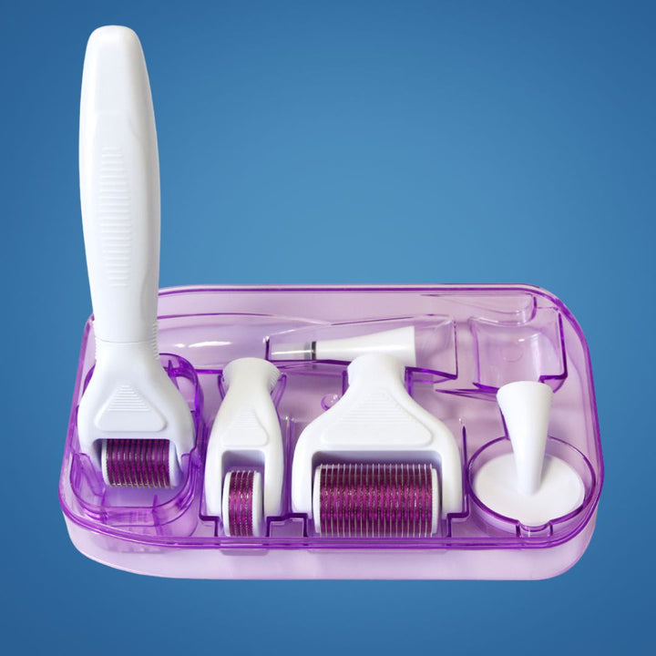 DermaGlow Mikronadel Derma Roller Set – Anti-Aging – Titan Nadeln – Hauspflege für Frauen Karnz