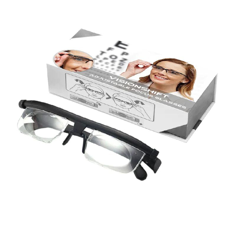 VisionShift Brille mit verstellbarem Fokus