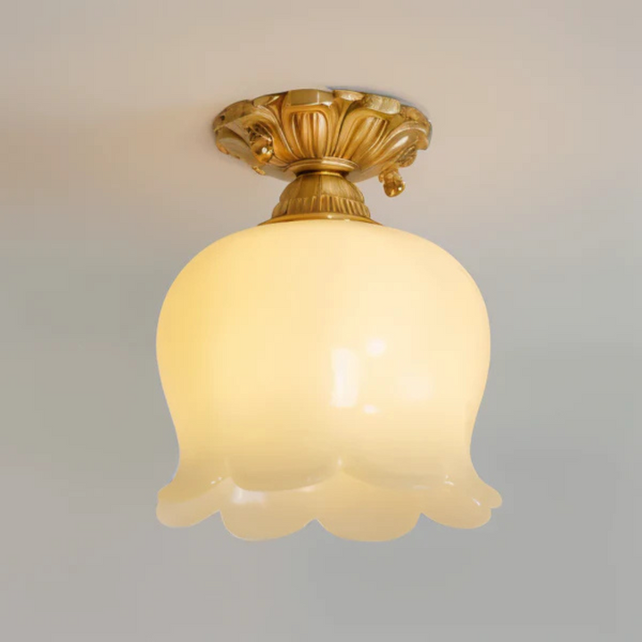 Karnz | Vintage Deckenlampe in Blumenform