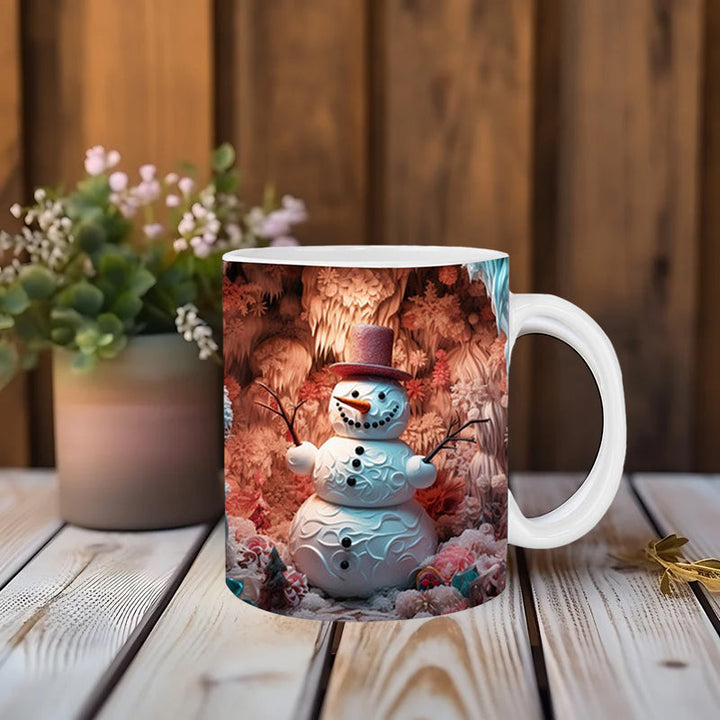 3D Weihnachts-Schneemann Becher | Karnz