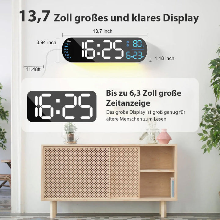 Saker Multifunktionsuhr mit LED-Anzeige | Karnz