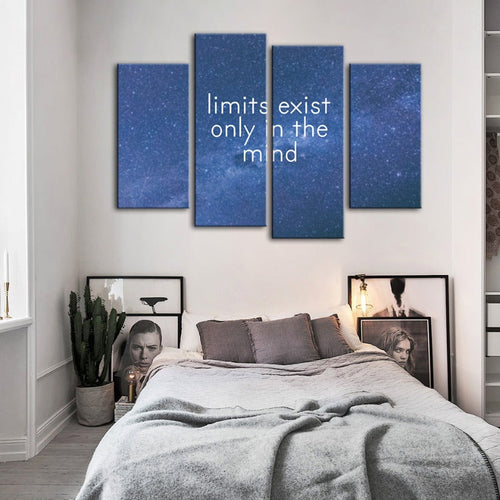 4-teilige Galaxy Motivation - Leinwand Wandkunst Malerei