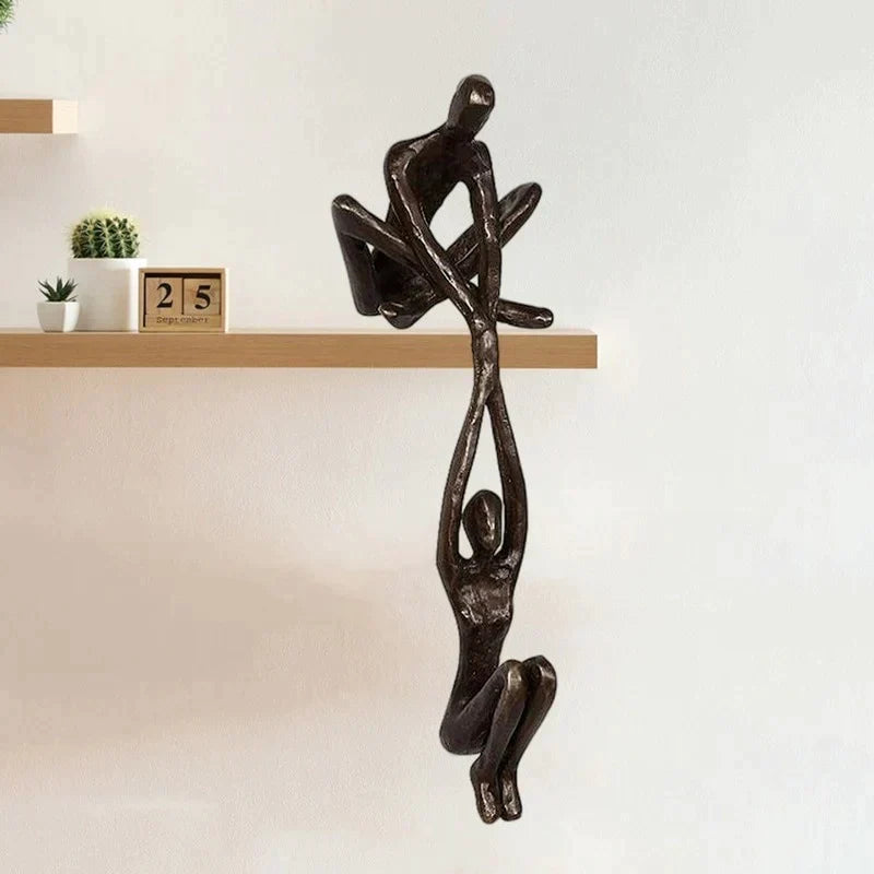 Sandsberg immer Liebe und Stärke Bronze-Skulptur Statue Luxus Home Decoration