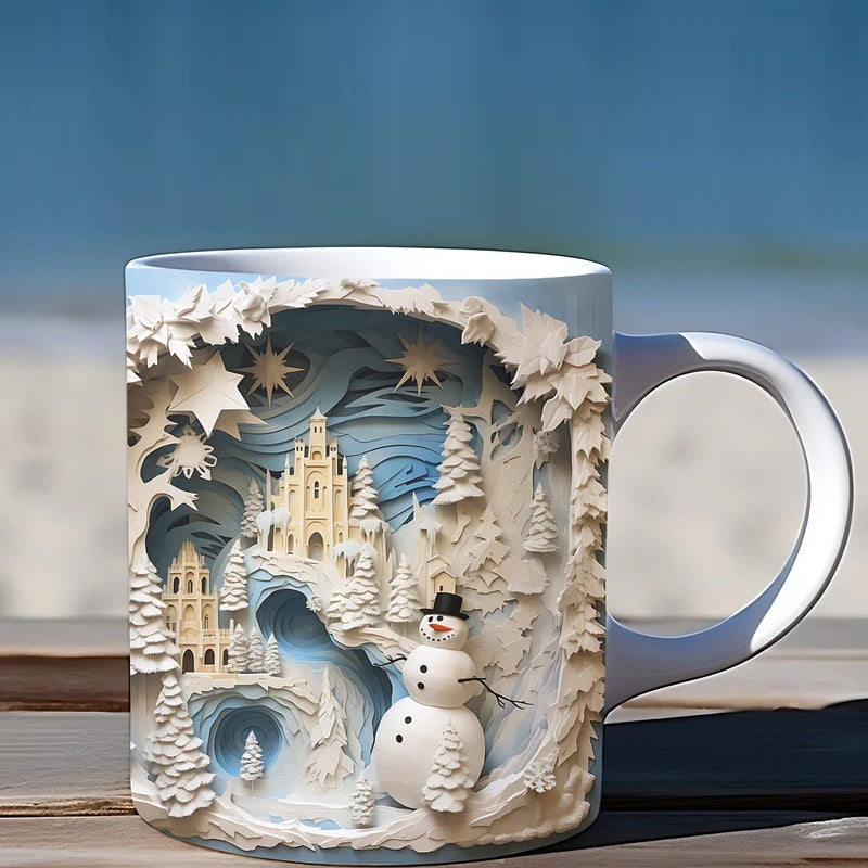 3D Weihnachts-Schneemann Becher | Karnz